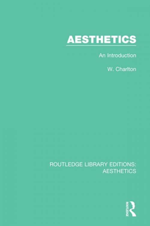 Cover of the book Aesthetics by W. Charlton, Taylor and Francis