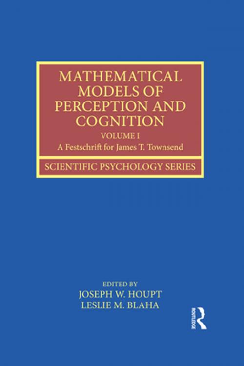 Cover of the book Mathematical Models of Perception and Cognition Volume I by , Taylor and Francis