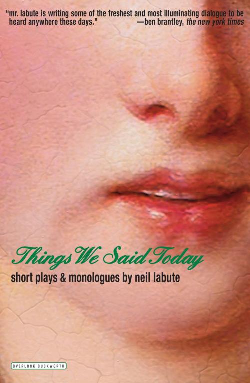 Cover of the book Things We Said Today by Neil LaBute, ABRAMS