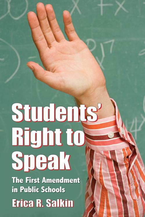 Cover of the book Students' Right to Speak by Erica R. Salkin, McFarland & Company, Inc., Publishers