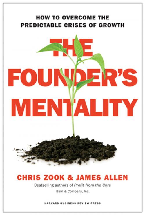 Cover of the book The Founder's Mentality by Chris Zook, James Allen, Harvard Business Review Press