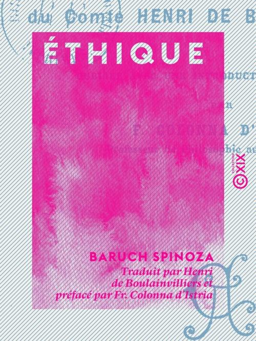 Cover of the book Éthique by Baruch Spinoza, Collection XIX