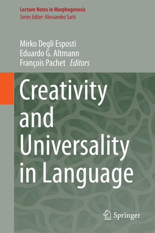 Cover of the book Creativity and Universality in Language by , Springer International Publishing