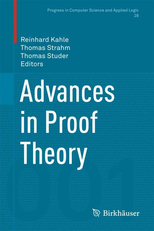 Cover of the book Advances in Proof Theory by , Springer International Publishing