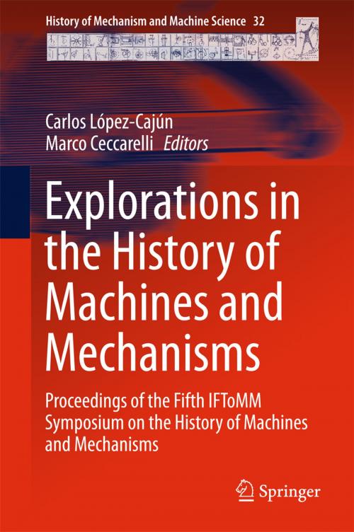 Cover of the book Explorations in the History of Machines and Mechanisms by , Springer International Publishing