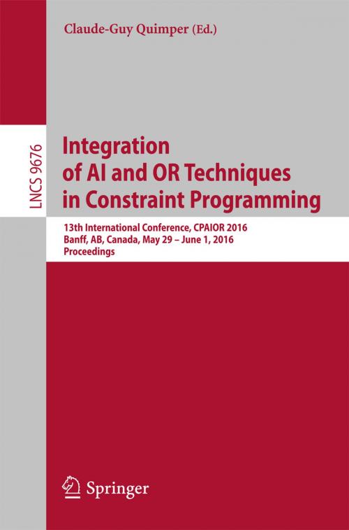 Cover of the book Integration of AI and OR Techniques in Constraint Programming by , Springer International Publishing