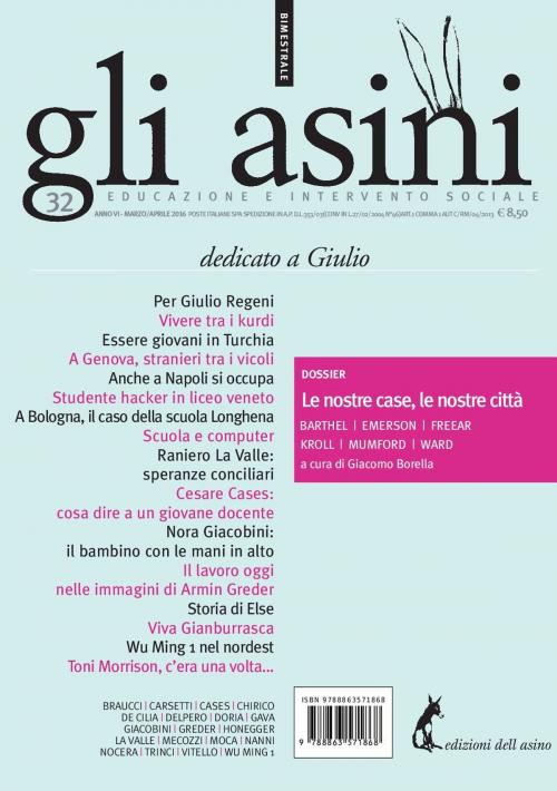 Cover of the book Gli asini n. 32. Rivista di educazione e intervento sociale by AA.VV., Edizioni dell'Asino