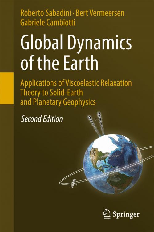 Cover of the book Global Dynamics of the Earth: Applications of Viscoelastic Relaxation Theory to Solid-Earth and Planetary Geophysics by Roberto Sabadini, Bert Vermeersen, Gabriele Cambiotti, Springer Netherlands