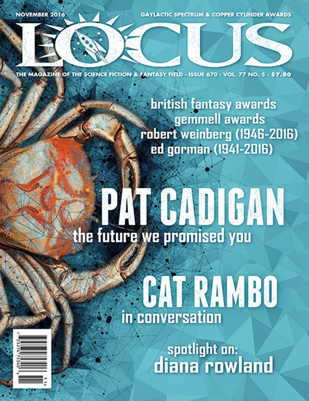 Big bigCover of Locus Magazine, Issue #670, November 2016