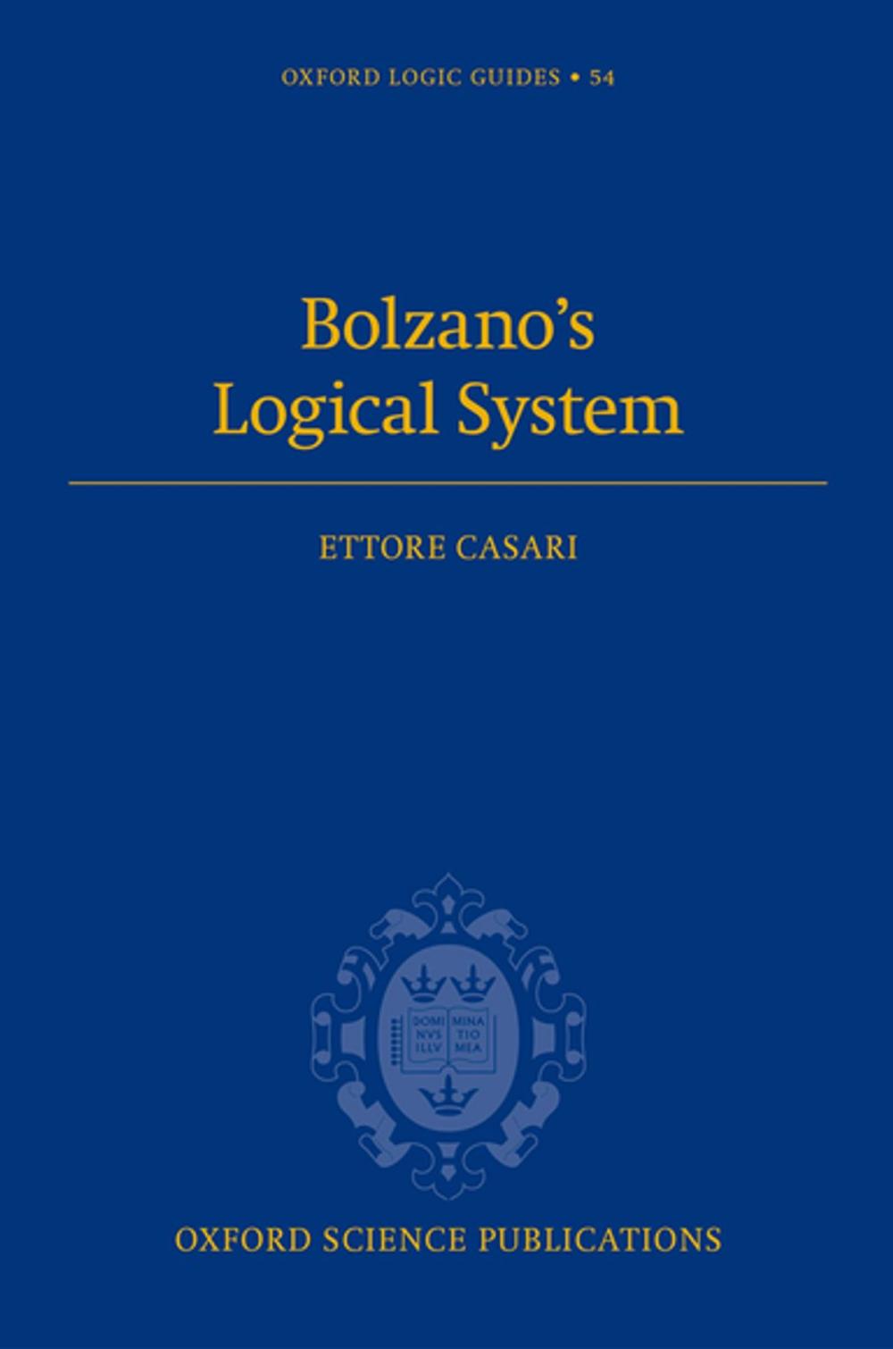 Big bigCover of Bolzano's Logical System