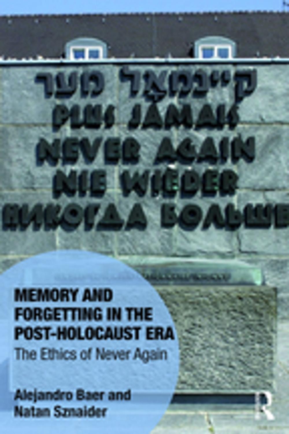 Big bigCover of Memory and Forgetting in the Post-Holocaust Era
