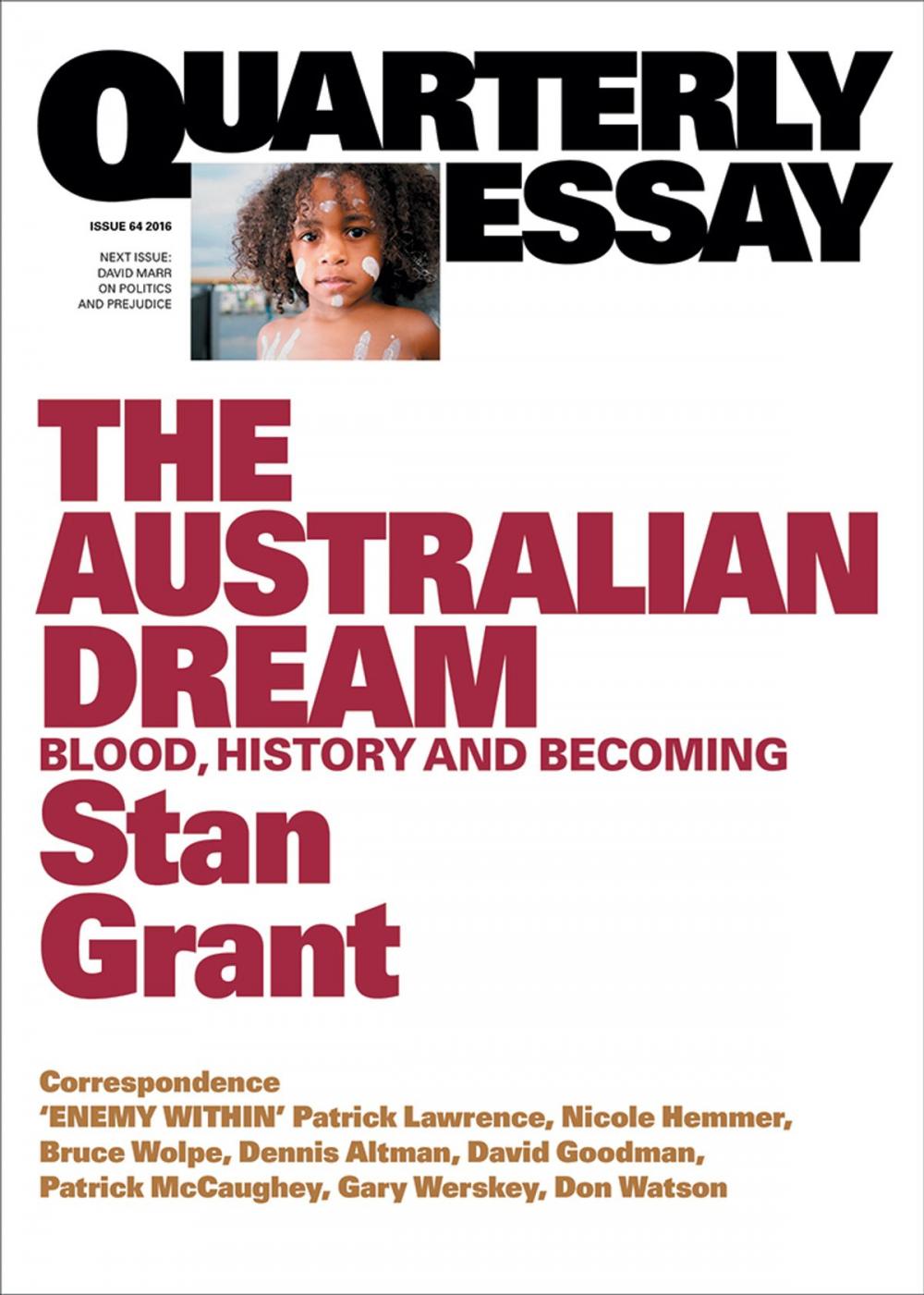 Big bigCover of Quarterly Essay 64 The Australian Dream