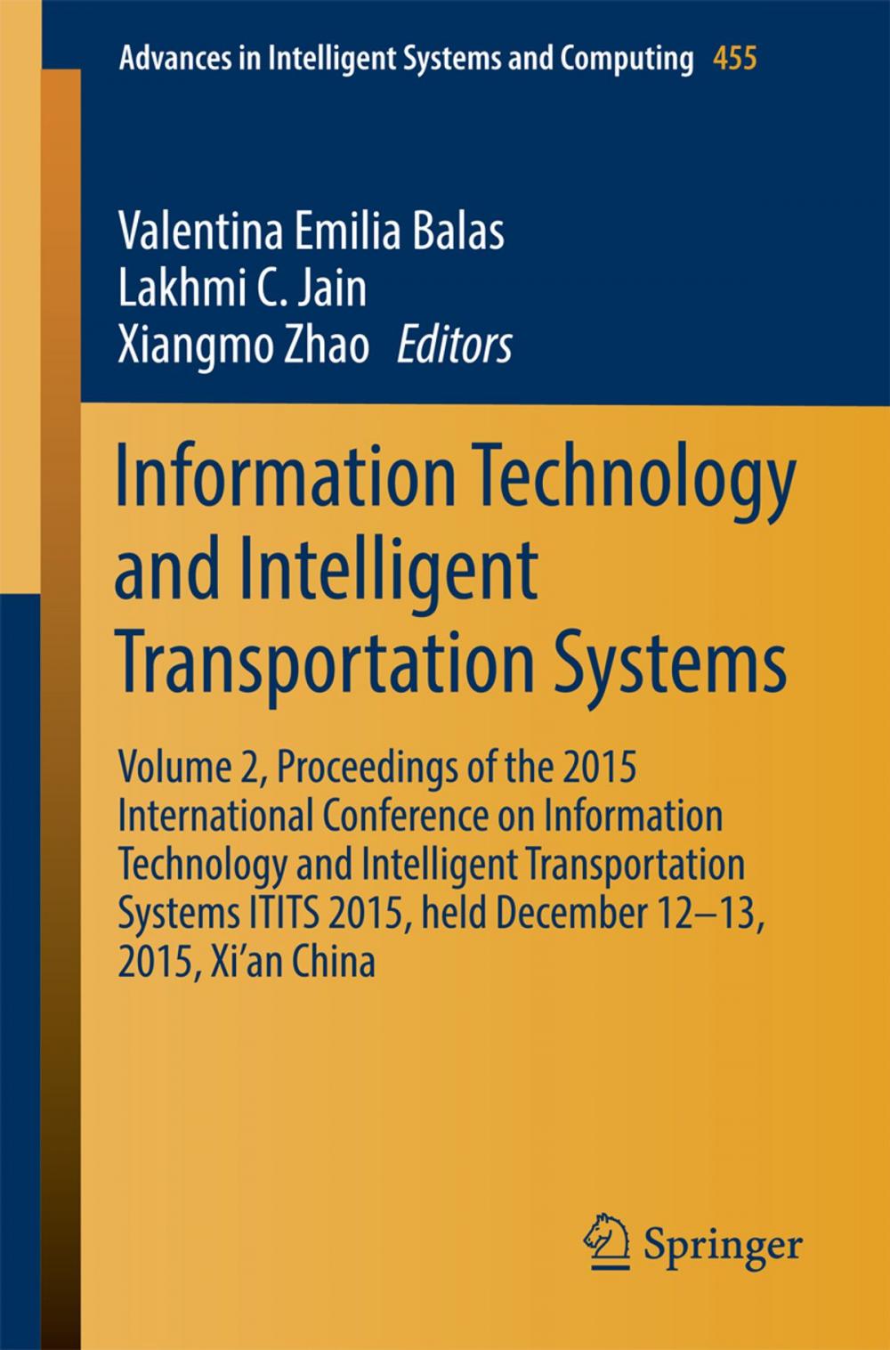 Big bigCover of Information Technology and Intelligent Transportation Systems