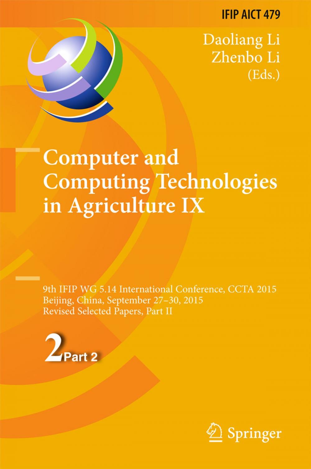 Big bigCover of Computer and Computing Technologies in Agriculture IX