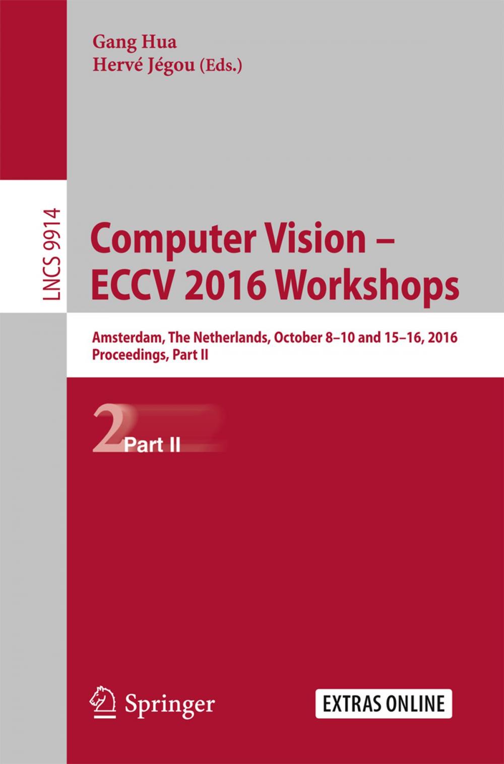 Big bigCover of Computer Vision – ECCV 2016 Workshops