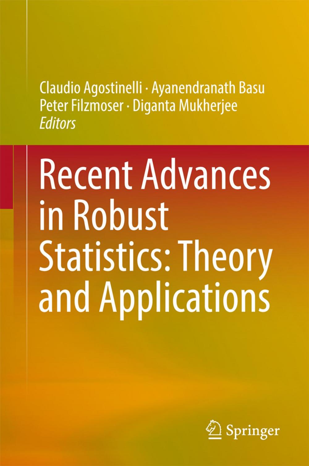 Big bigCover of Recent Advances in Robust Statistics: Theory and Applications