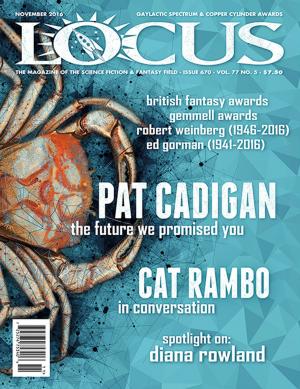 Book cover of Locus Magazine, Issue #670, November 2016