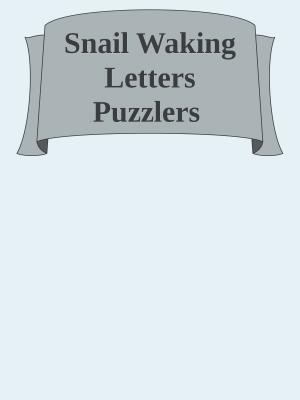 Book cover of Snail Waking Letters Puzzlers