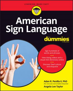 Cover of the book American Sign Language For Dummies with Online Videos by Cesar A. Sciammarella, Federico M. Sciammarella