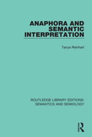 bigCover of the book Anaphora and Semantic Interpretation by 