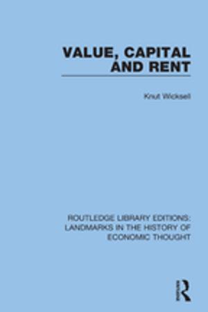 Cover of the book Value, Capital and Rent by Janine Sternberg