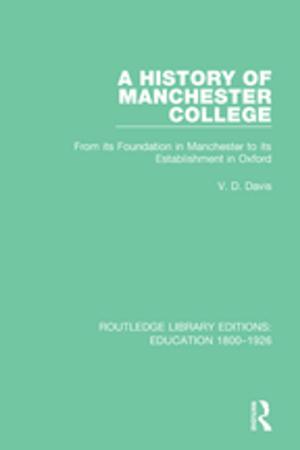 Cover of the book A History of Manchester College by Johannes Hirschmeier, Tusenehiko Yui