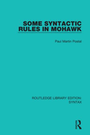 Book cover of Some Syntactic Rules in Mohawk