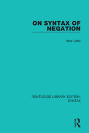 Cover of the book On Syntax of Negation by Dominique Sportiche