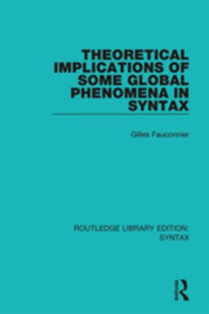 Cover of the book Theoretical Implications of Some Global Phenomena in Syntax by D Lawton