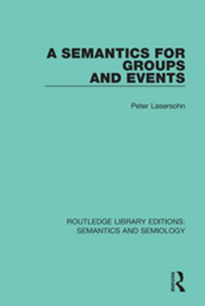 Cover of the book A Semantics for Groups and Events by Milton Konvitz