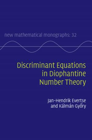 bigCover of the book Discriminant Equations in Diophantine Number Theory by 