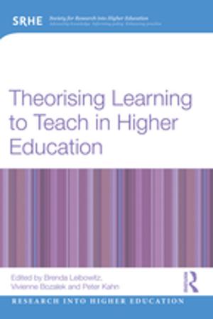 Cover of the book Theorising Learning to Teach in Higher Education by Thomas Linehan
