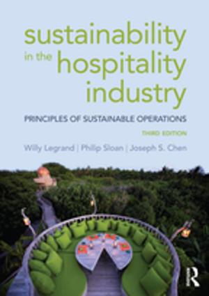 Book cover of Sustainability in the Hospitality Industry