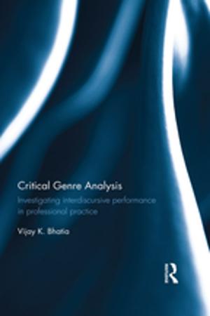 Cover of the book Critical Genre Analysis by Janice H Schopler, Maeda J Galinsky