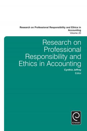 Cover of the book Research on Professional Responsibility and Ethics in Accounting by Debra A. Noumair, Abraham B. Shani, Debra A. Noumair, Abraham B. Rami Shani