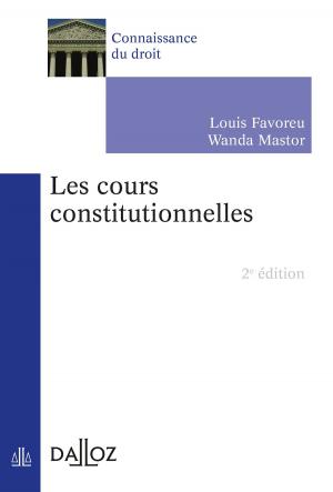 Cover of the book Les cours constitutionnelles by Christian de Lauzainghein, Marie-Hélène Stauble-de Lauzainghein, Xavier Cabannes