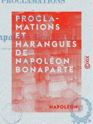 Cover of the book Proclamations et harangues de Napoléon Bonaparte by Philippe Tamizey de Larroque