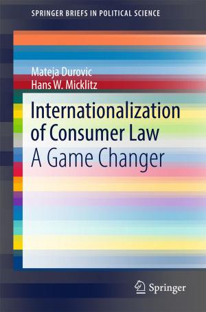 Cover of the book Internationalization of Consumer Law by Achim Schweikard, Floris Ernst