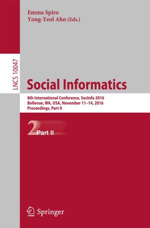 Cover of the book Social Informatics by Wen Yu, Suresh Thenozhi
