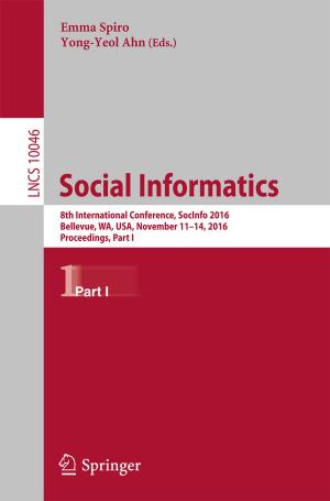 Cover of the book Social Informatics by Nanda Dulal Jana, Swagatam Das, Jaya Sil