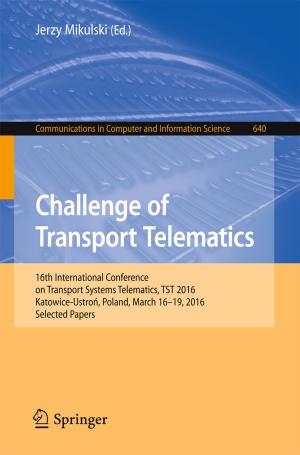 Cover of the book Challenge of Transport Telematics by André Bigand, Julien Dehos, Christophe Renaud, Joseph Constantin