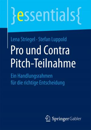 Cover of the book Pro und Contra Pitch-Teilnahme by 