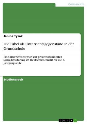 Cover of the book Die Fabel als Unterrichtsgegenstand in der Grundschule by Matthias Frede