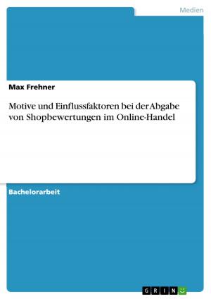 Cover of the book Motive und Einflussfaktoren bei der Abgabe von Shopbewertungen im Online-Handel by Josua Handerer