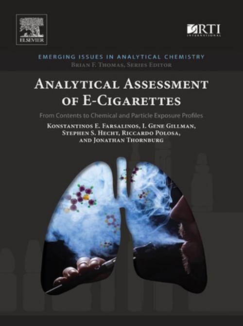 Cover of the book Analytical Assessment of e-Cigarettes by Konstantinos E. Farsalinos, I. Gene Gillman, Stephen S. Hecht, Riccardo Polosa, Jonathan Thornburg, Elsevier Science