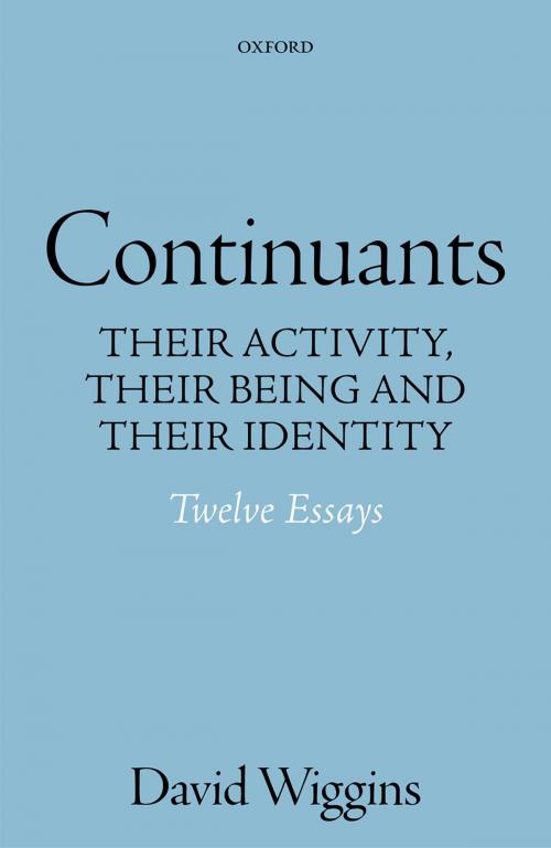 Cover of the book Continuants by David Wiggins, OUP Oxford