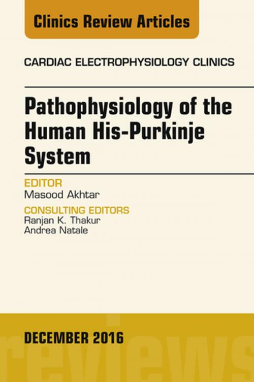Cover of the book Pathophysiology of Human His-Purkinje System, An Issue of Cardiac Electrophysiology Clinics, E-Book by Masood Akhtar, MD, FACC, FACP, FAHA, MACP, FHR, Elsevier Health Sciences