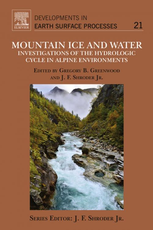 Cover of the book Mountain Ice and Water by John F. Shroder, Gregory B Greenwood, Elsevier Science