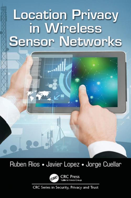 Cover of the book Location Privacy in Wireless Sensor Networks by Ruben Rios, Javier Lopez, Jorge Cuellar, CRC Press