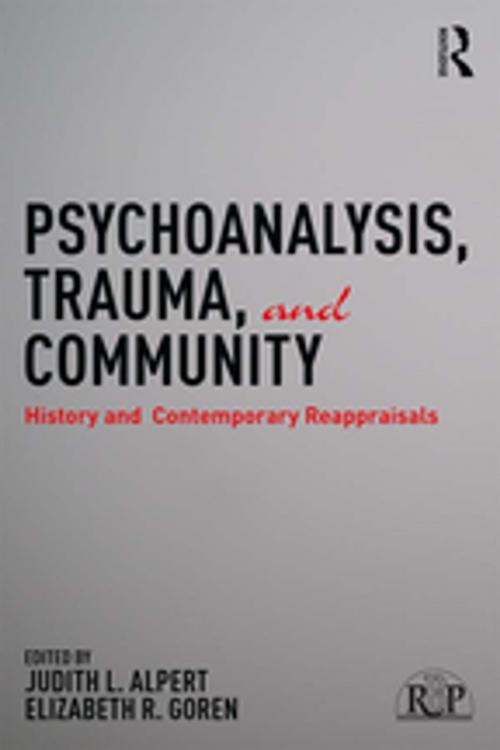 Cover of the book Psychoanalysis, Trauma, and Community by , Taylor and Francis